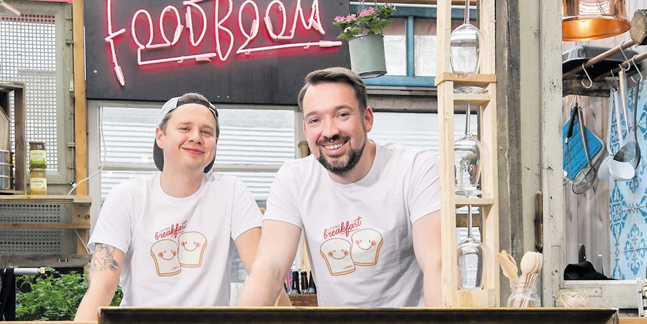 Hannes Arendholz (l.) und Sebastian Heinz haben das Start-up „Foodboom“ gemeinsam in Hamburg gegründet.