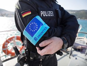 Auch Bundespolizisten arbeiten mit der Europäischen Grenzschutz-Behörde Frontex zusammen.