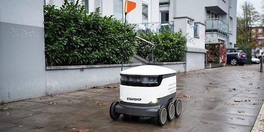 Diese kleinen Roboter bringen in Hamburg Corona-Tests bis an die Haustür.