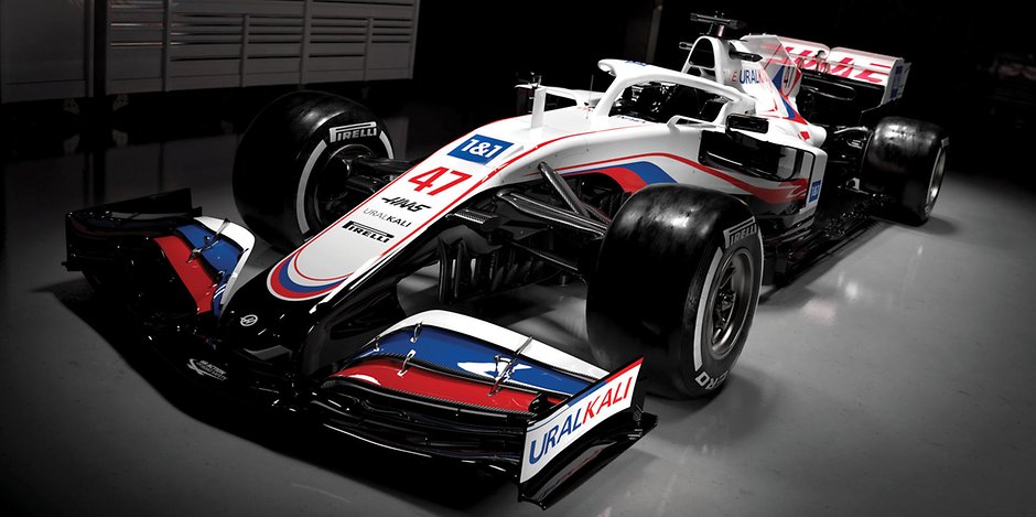 Das ist er also: So sieht die Lackierung des neuen Formel-1-Boliden vom Team Haas aus. 