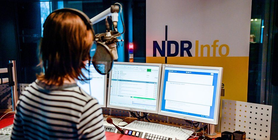 Das Radiostudio von NDR Info.