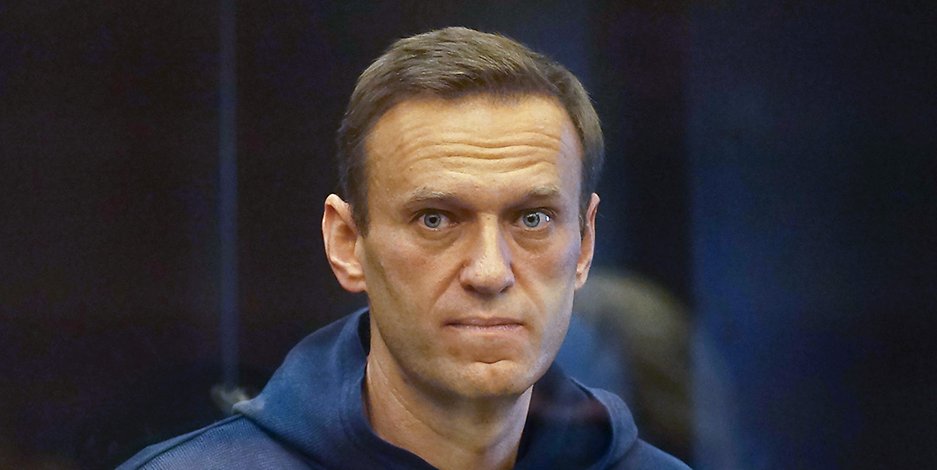 Oppositionsaktivist Alexej Nawalny im Moskauer Stadtgericht. 