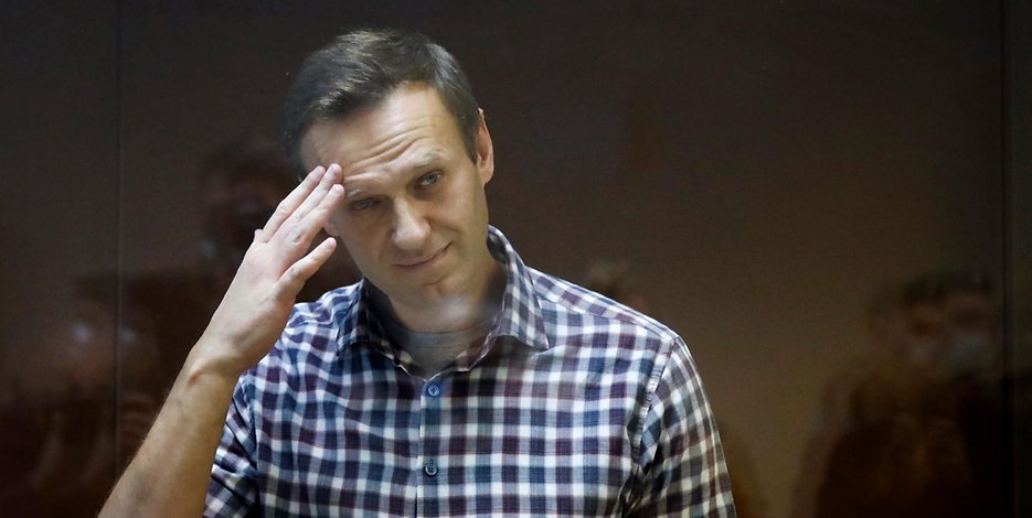Kremlkritiker Alexej Nawalny im Babuskinsky Bezirksgericht.