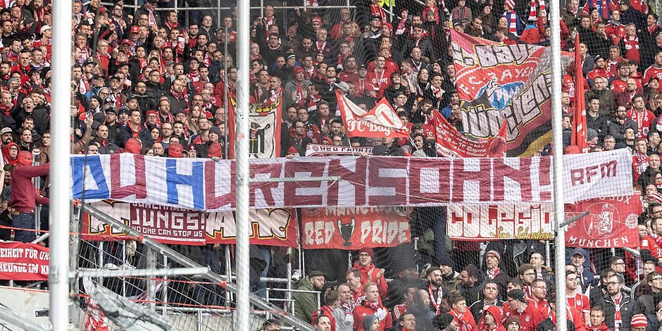 Ein Transparent der Münchner Ultras Ende Februar 2020 in Sinsheim
