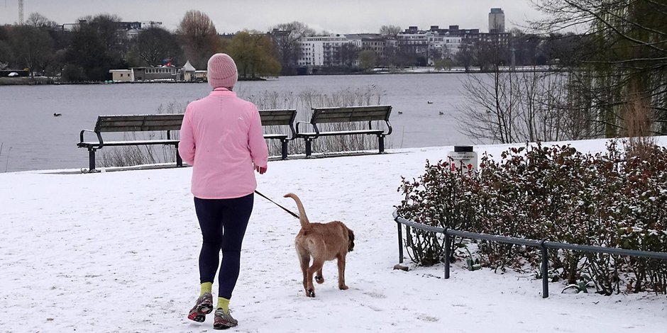 Können wir in Hamburg jetzt auch im Schnee spazieren gehen? 