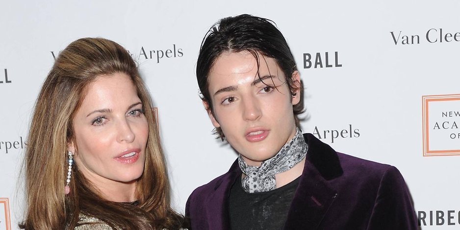 Stephanie Seymour und ihr Sohn Harry Brant beim Tribeca Ball in New York 2015.