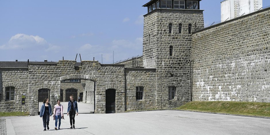 Das ehemalige nationalsozialistische Konzentrationslager Mauthausen in Österreich.