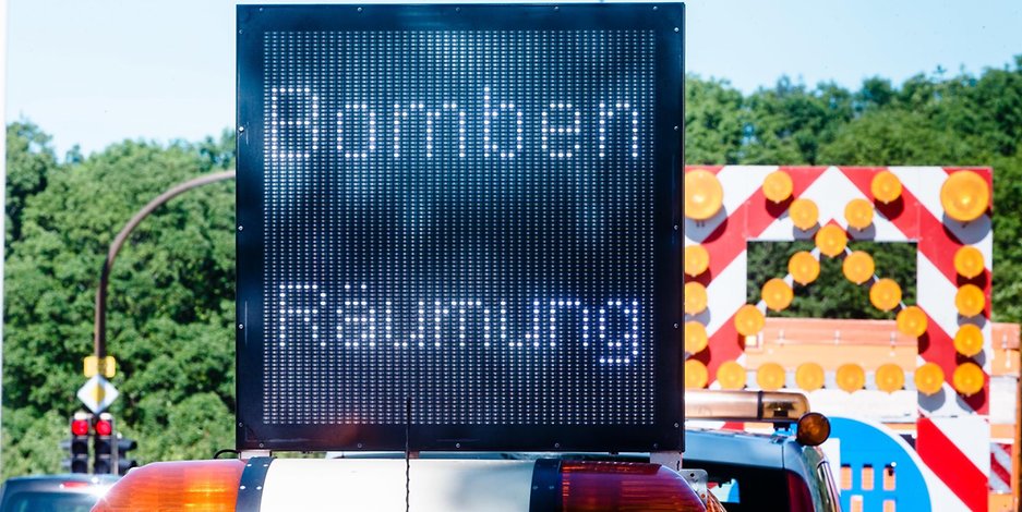 Verkehrsumleitung bei einer Bombenentschärfung (Symbolbild).