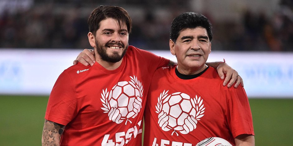 Diego Maradona junior und sein Vater 2016