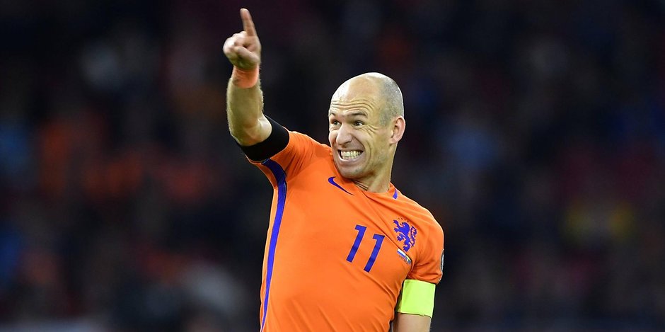 Arjen Robben bestritt 96 Länderspiele und erzielte dabei 37 Treffer für die Niederlande.