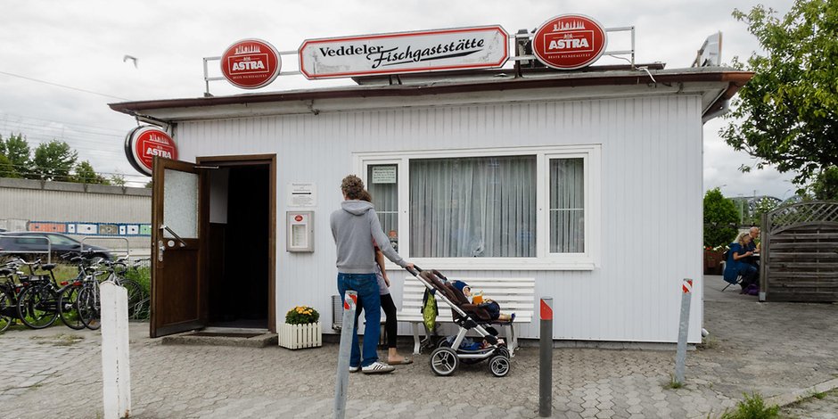 Fischgaststätte auf der Veddel: Die Corona-Krise trifft Hamburgs ärmsten Stadtteil besonders hart.