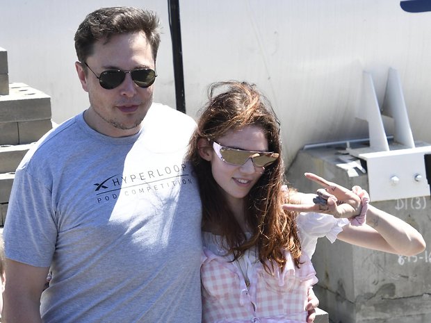 Tesla-Boss Elon Musk und seine Freundin Grimes