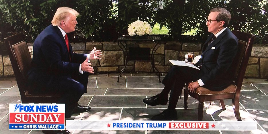 Donald Trump wurde von Fox-Moderator Chris Wallace hart interviewt.