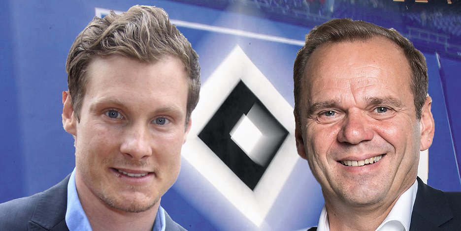 Zwei Jahre lang galten HSV-Vorstandsboss Bernd Hoffmann (r.) und Aufsichtsrat Marcell Jansen als eingespieltes Team. Ein Verhältnis, das nun Risse bekommen hat - nicht zum ersten Mal.