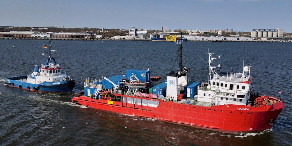 Die neue „Sea-Eye 4“ kommt aus dem Rostocker Hafen. 