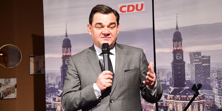Marcus Weinberg (CDU) versucht das Wahldebakel seiner Partei zu erklären.