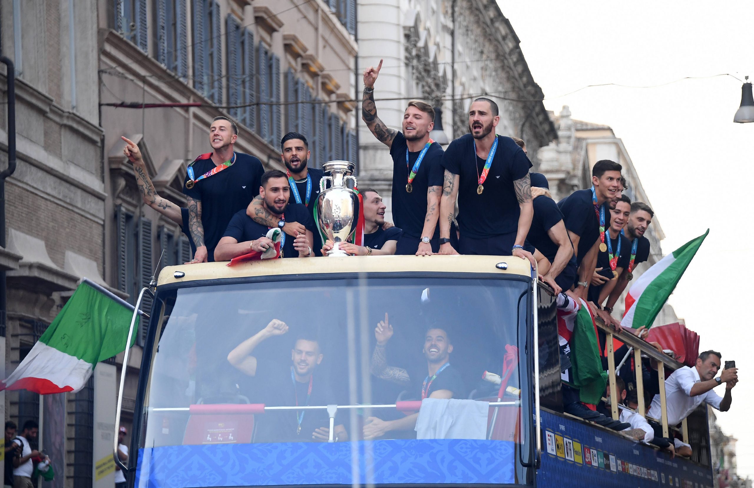 Italienische Nationalmannschaft feiert EM-Sieg