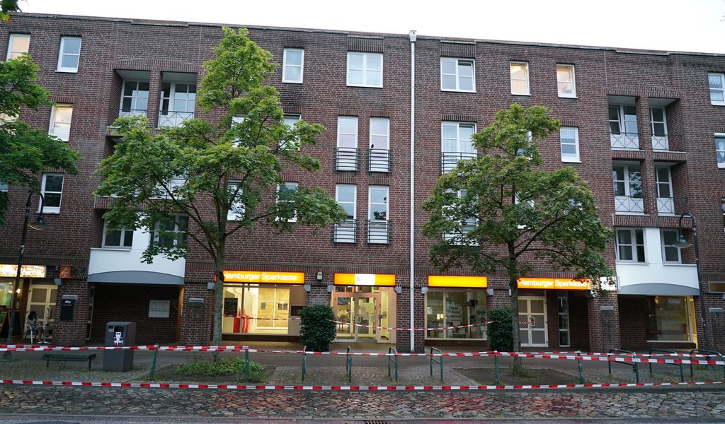 Die betroffene Haspa-Filiale in Norderstedt bei Hamburg.