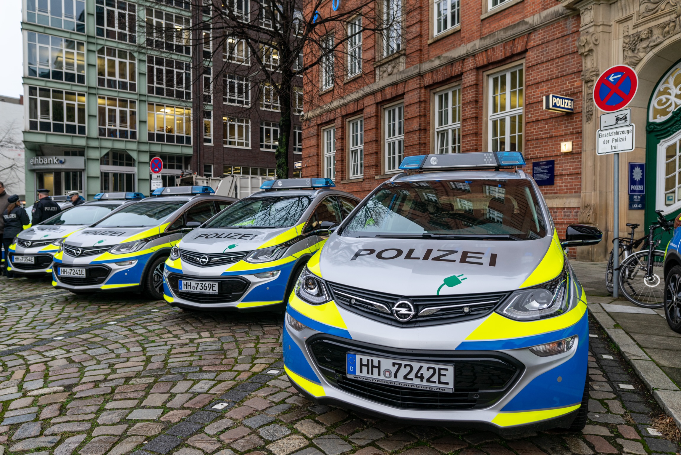 Die Polizei hat mehr als 21 Hybrid-Fahrzeuge im Einsatz.