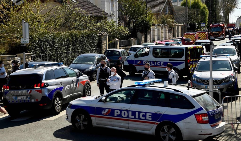 Französische Polizeibeamte im Einsatz (Symbolbild).