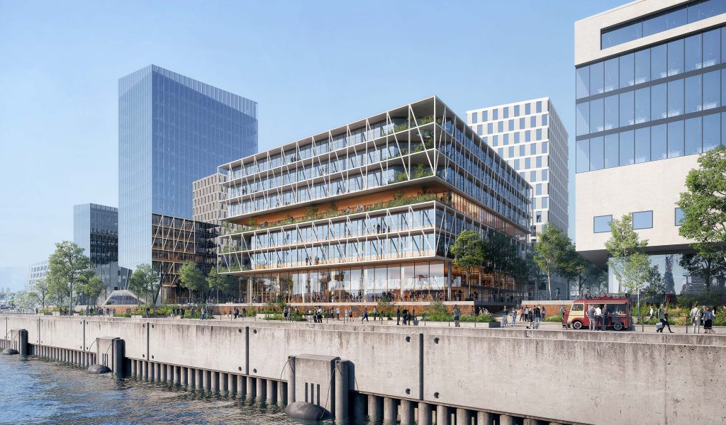 Das ist der Siegerentwurf des neuen Gebäudes in der HafenCity, in dem die MSH Medical School und Büros Platz finden sollen.