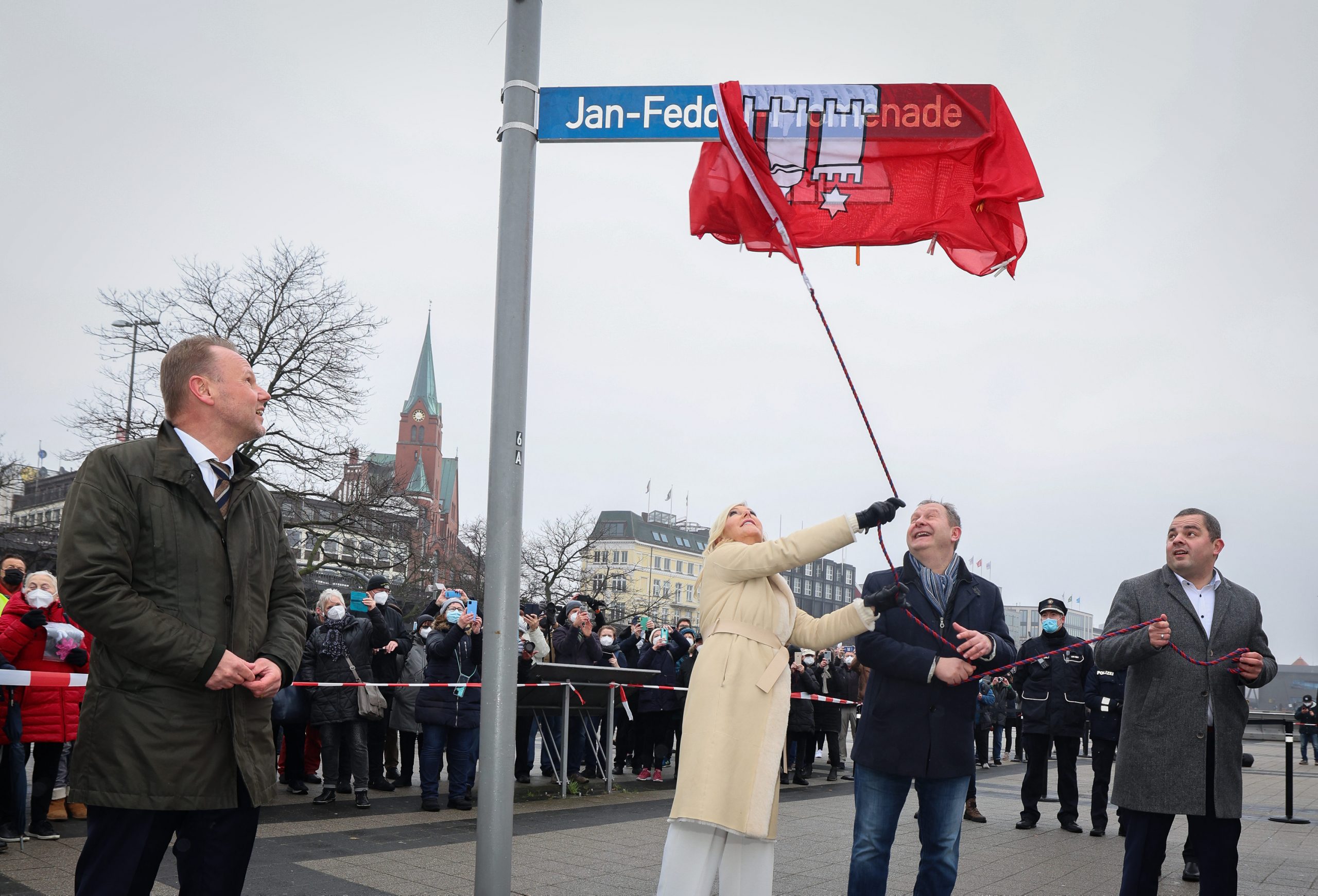 Jan-Fedder-Promenade wird eingeweiht