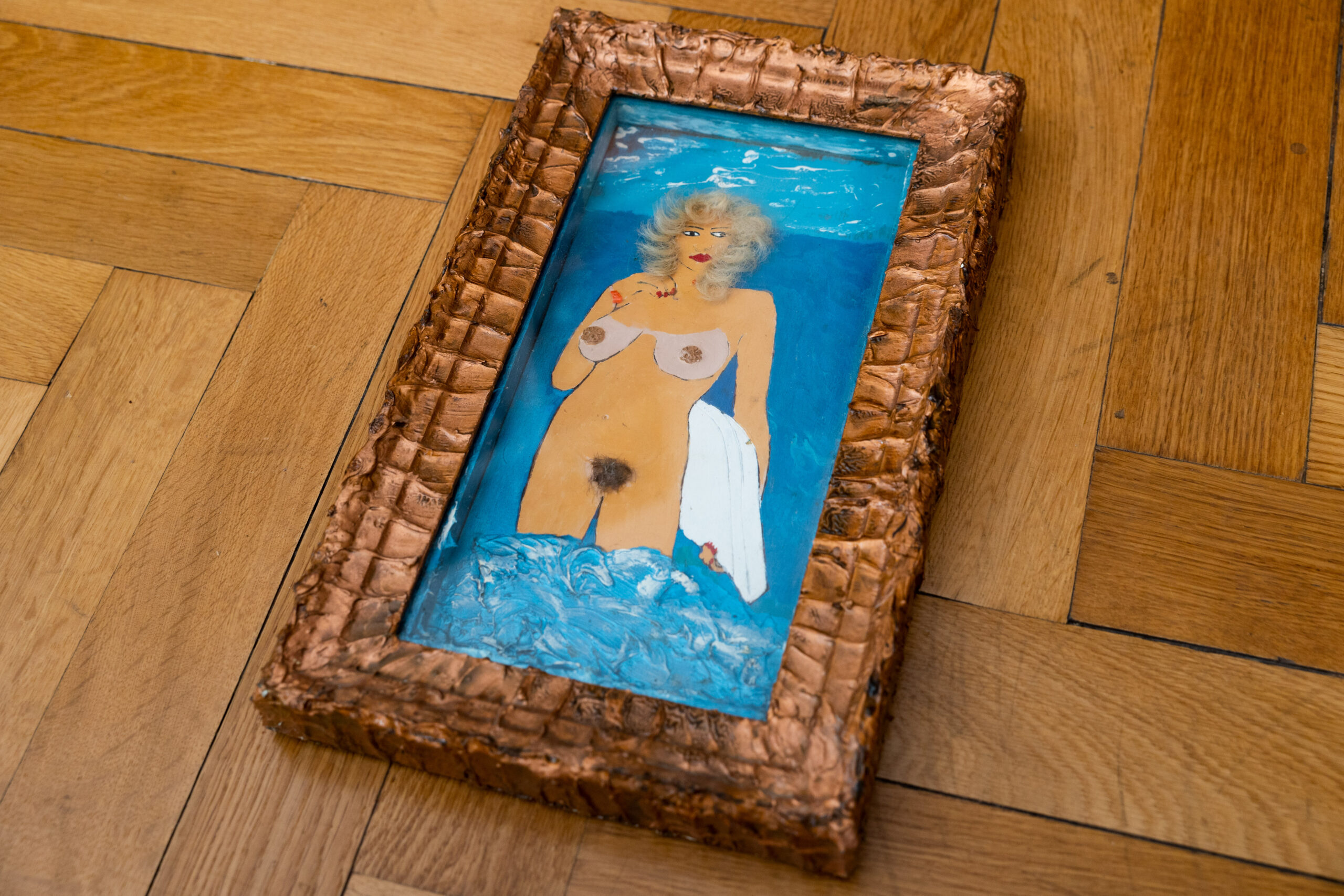 Gemälde nackte Frau im Meer