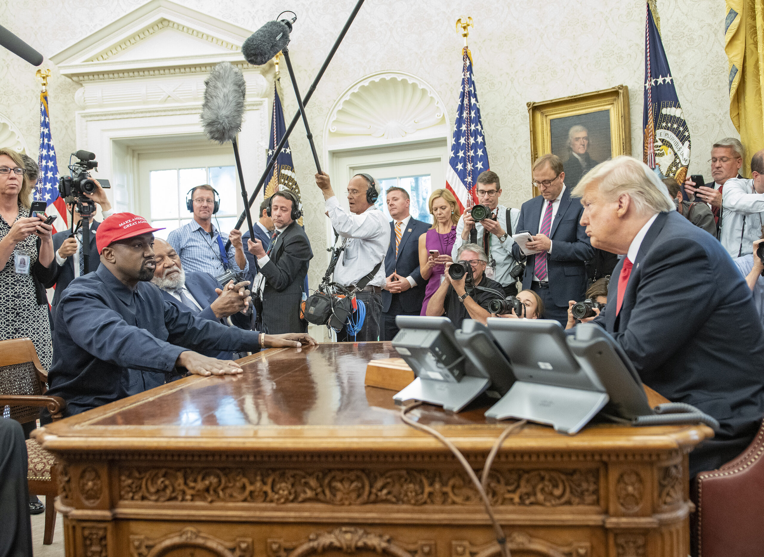 Rapper Kanye West und Ex-US-Präsident Donald Trump: 2024 könnten sie Konkurrenten um das wohl mächtigste Amt der Welt sein.