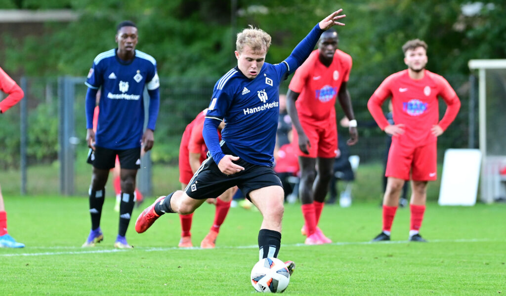HSV-Youngster Tom Sanne avancierte in Lohne zum Matchwinner für die U21.
