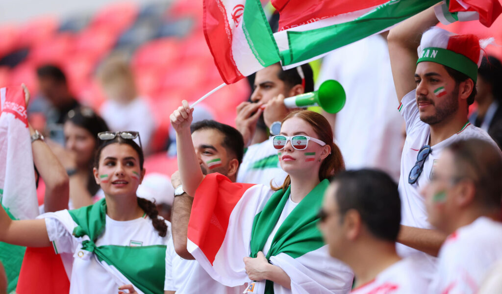 Iranische Fans bei der WM
