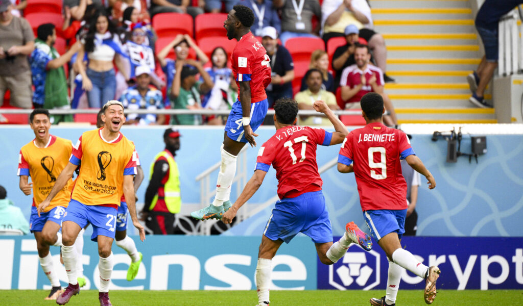 Nationalmannschaft Costa Rica nach Tor durch Fuller
