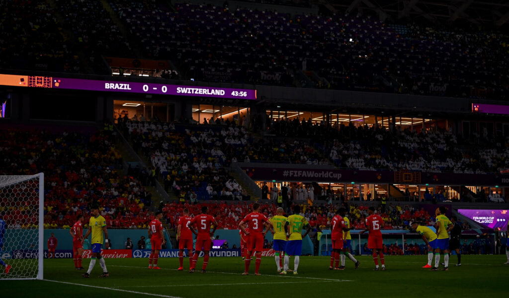 Fluchtlicht-Ausfall beim WM-Spiel Brasilien gegen Schweiz