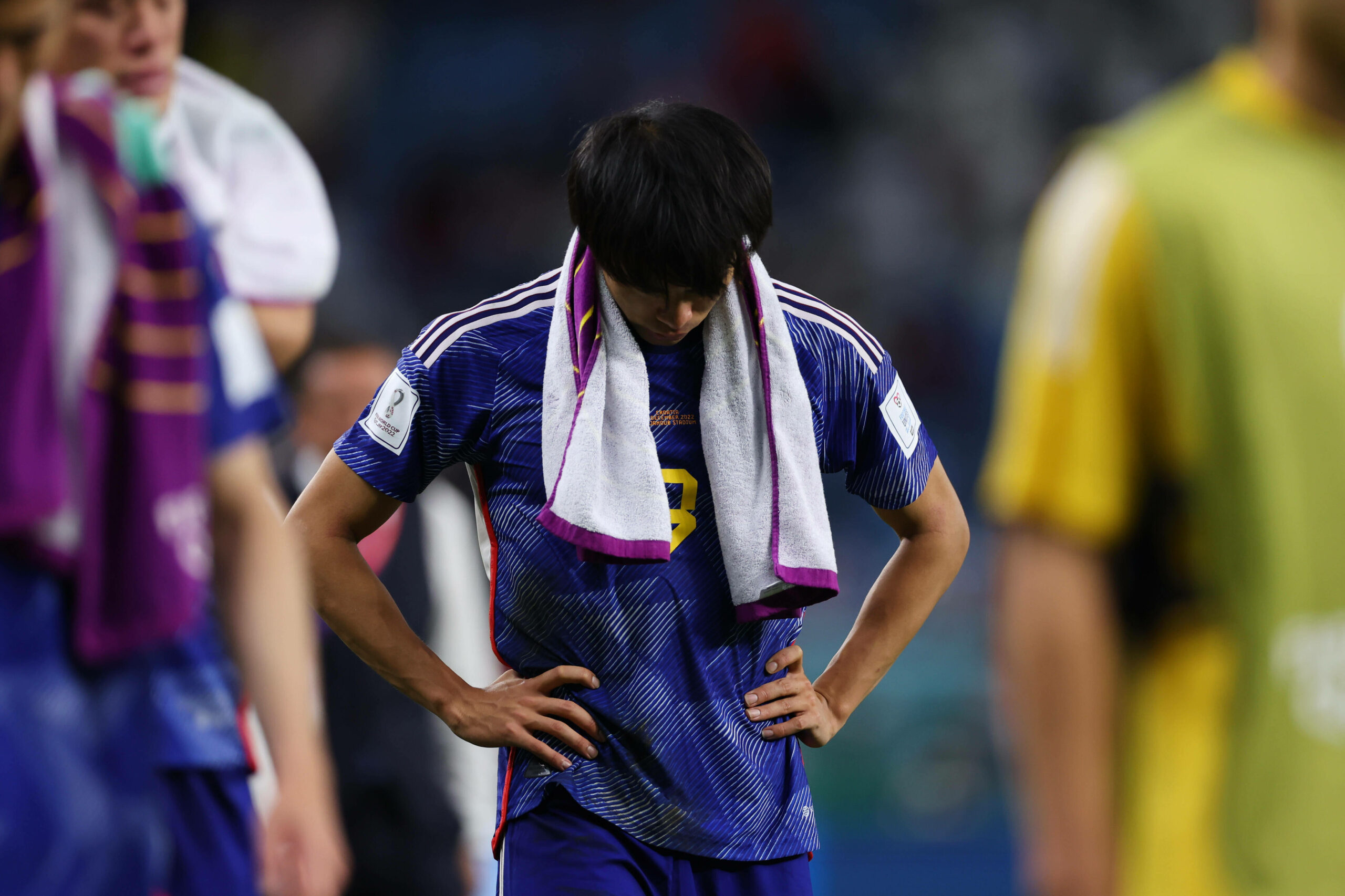 Japans Kaoru Mitoma nach dem Aus gegen Brasilien