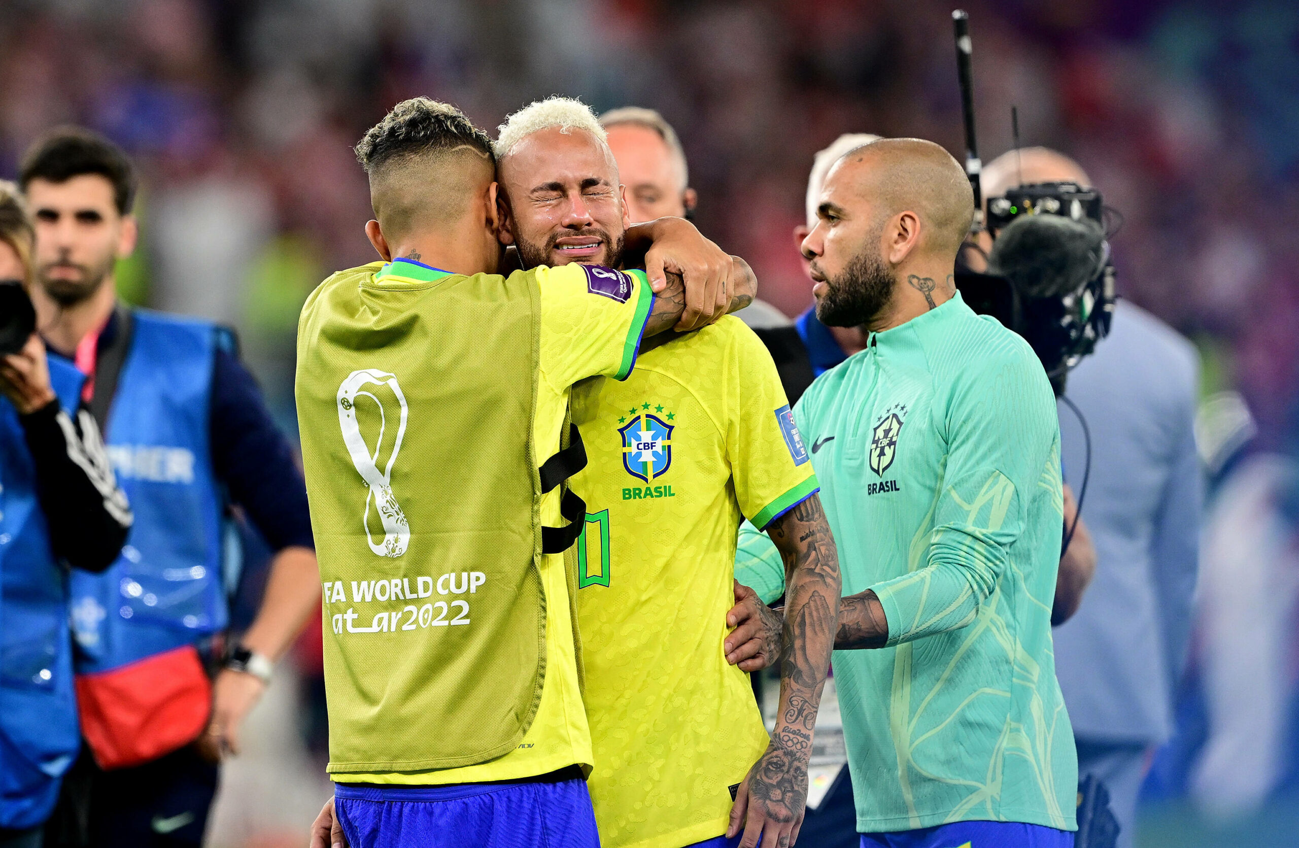 Neymar weinte nach Brasiliens WM-Aus gegen Kroatien bittere Tränen.