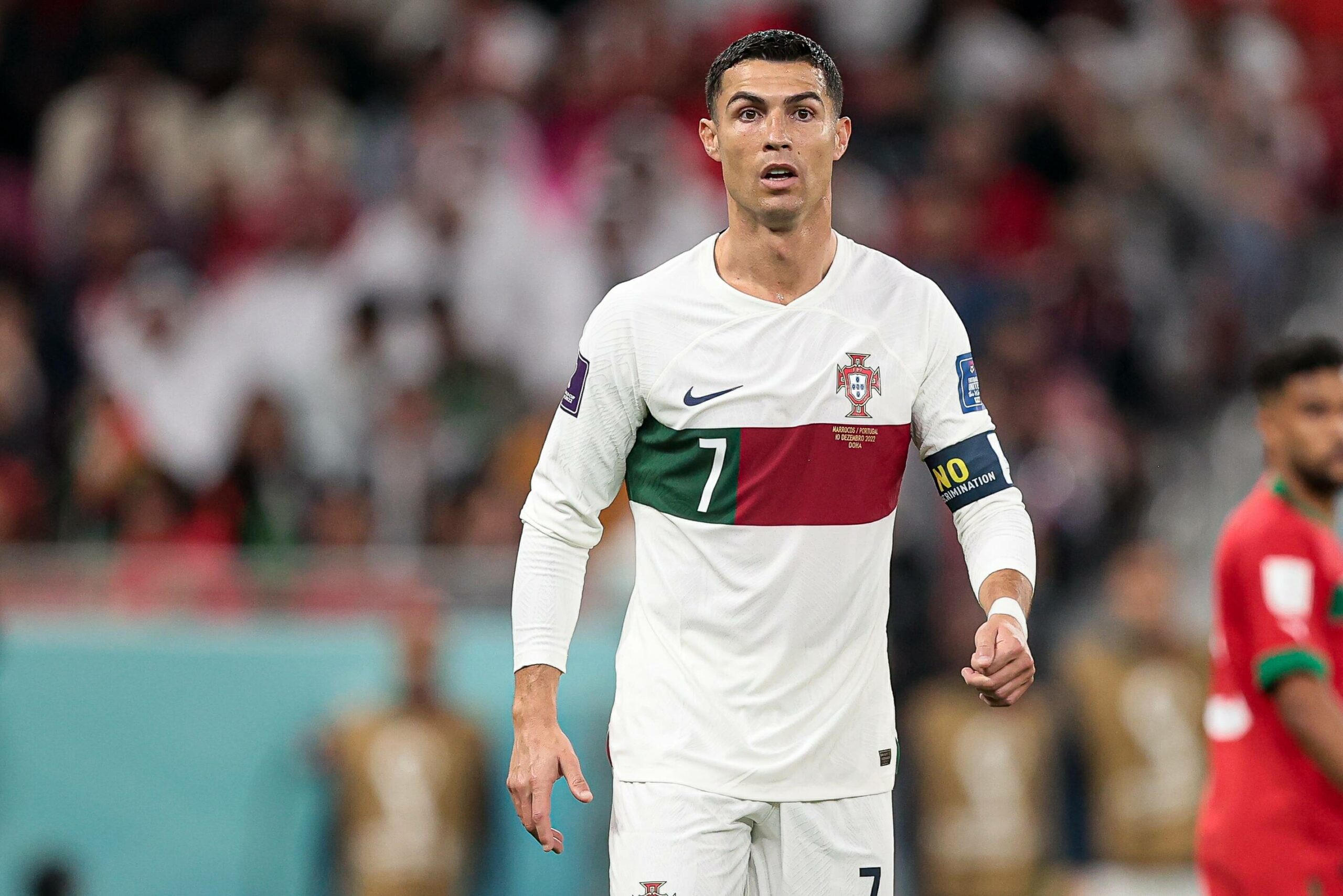Cristiano Ronaldo beim Viertelfinalspiel gegen Marokko