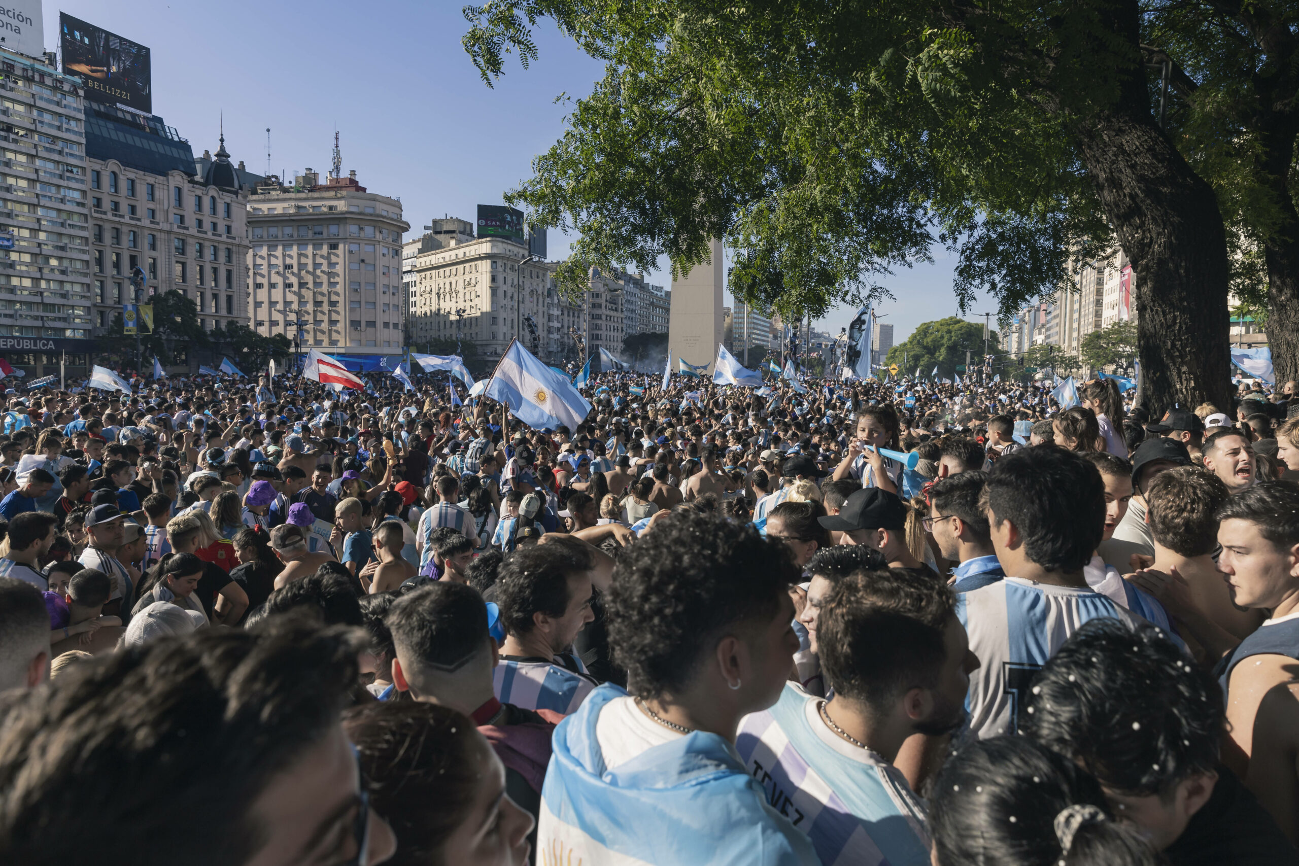 Tausende Argentinien Fans
