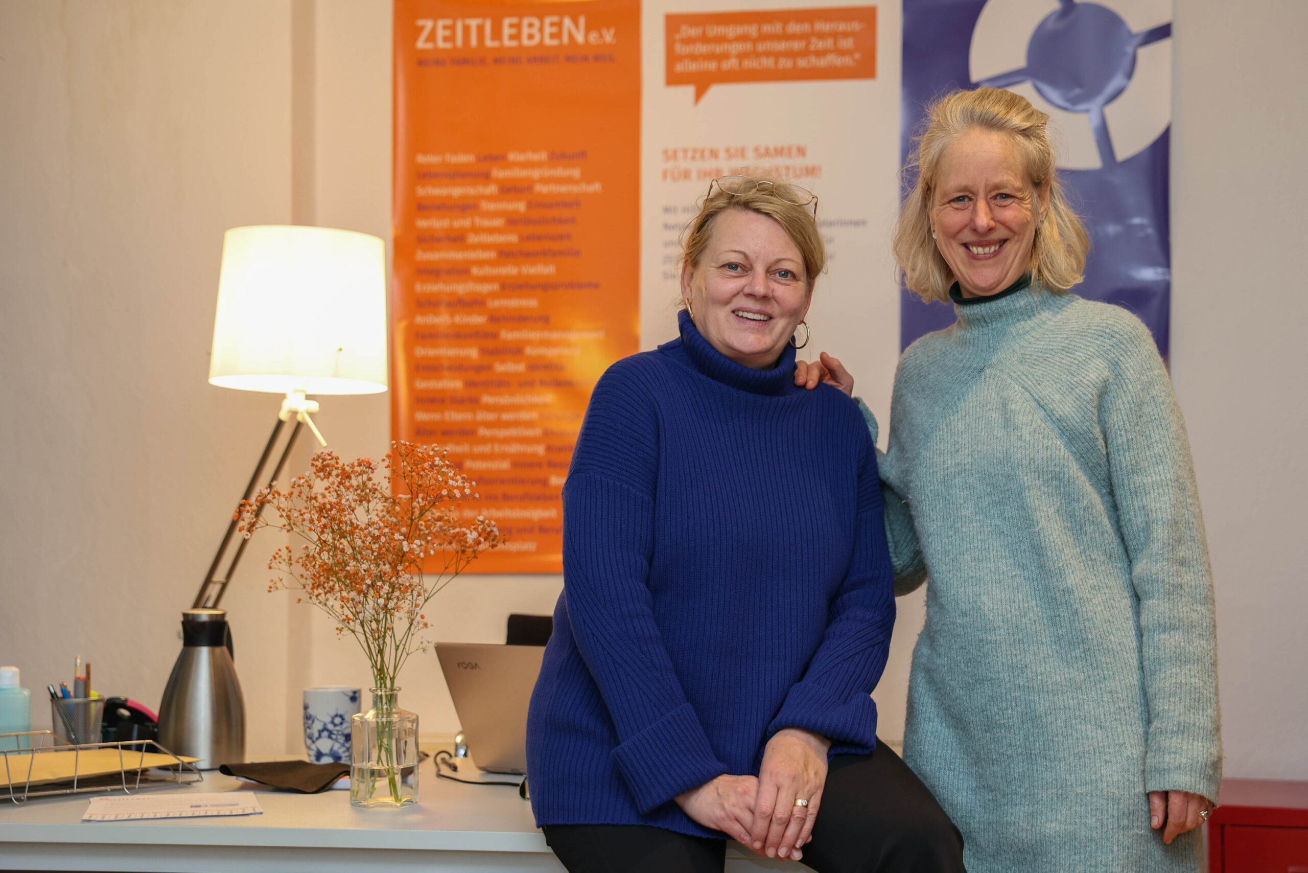 Meike Reifenrath, Geschäftsführerin und Janin Boecker, 2. Vorsitzende (v.li.) von Verein Zeitleben e.V.