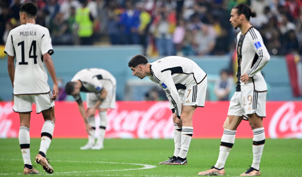 Enttäuschte deutsche Spieler nach dem WM-Aus