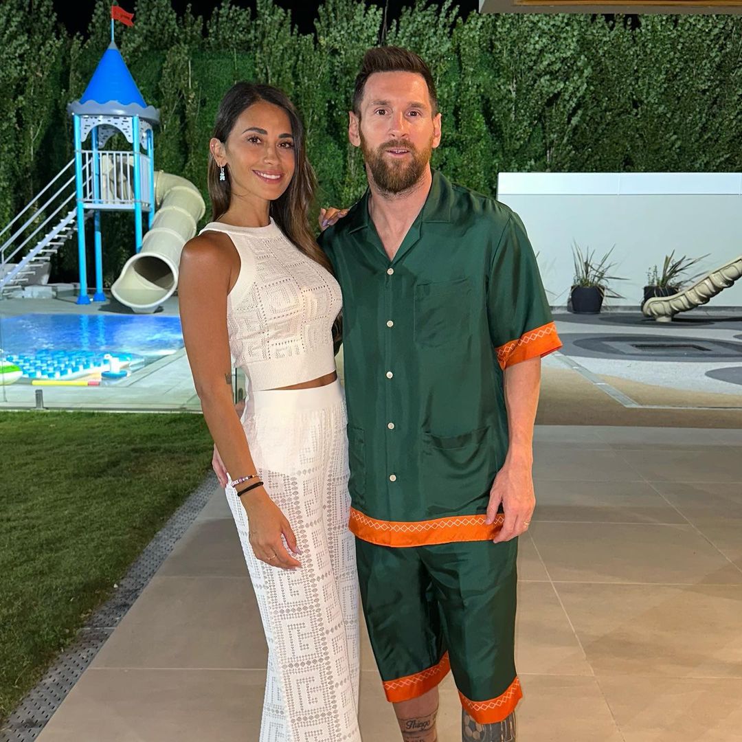 Lionel Messi und seine Frau Antonela Roccuzzo an Silvester