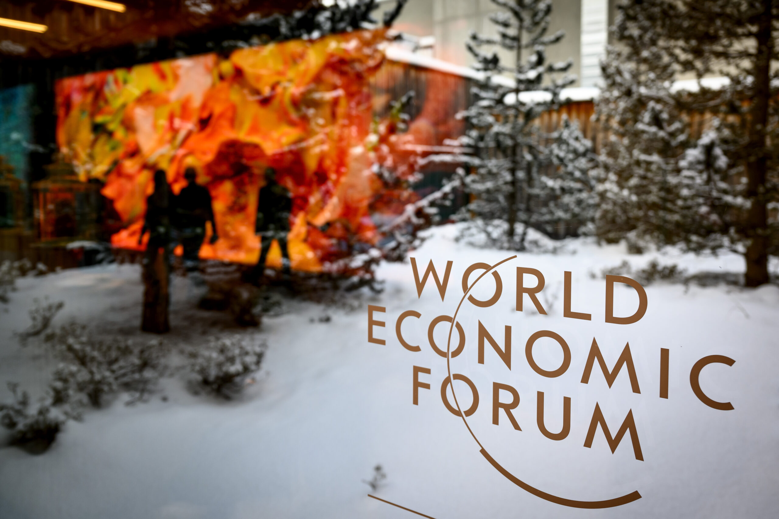 Winterlich verschneit: Davos, Veranstaltungsort des Weltwirtschaftsforums.