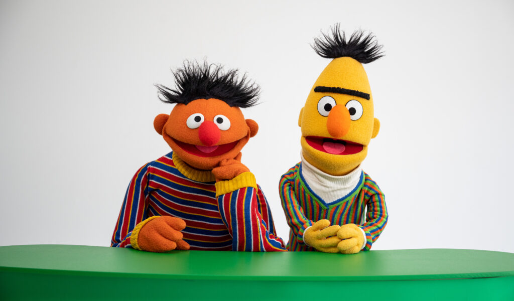 Die beiden Stars der Serie: Ernie (l.) und Bert