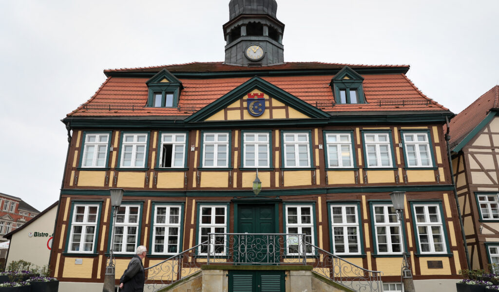 Das Rathaus von Grabow (Mecklenburg-Vorpommern)