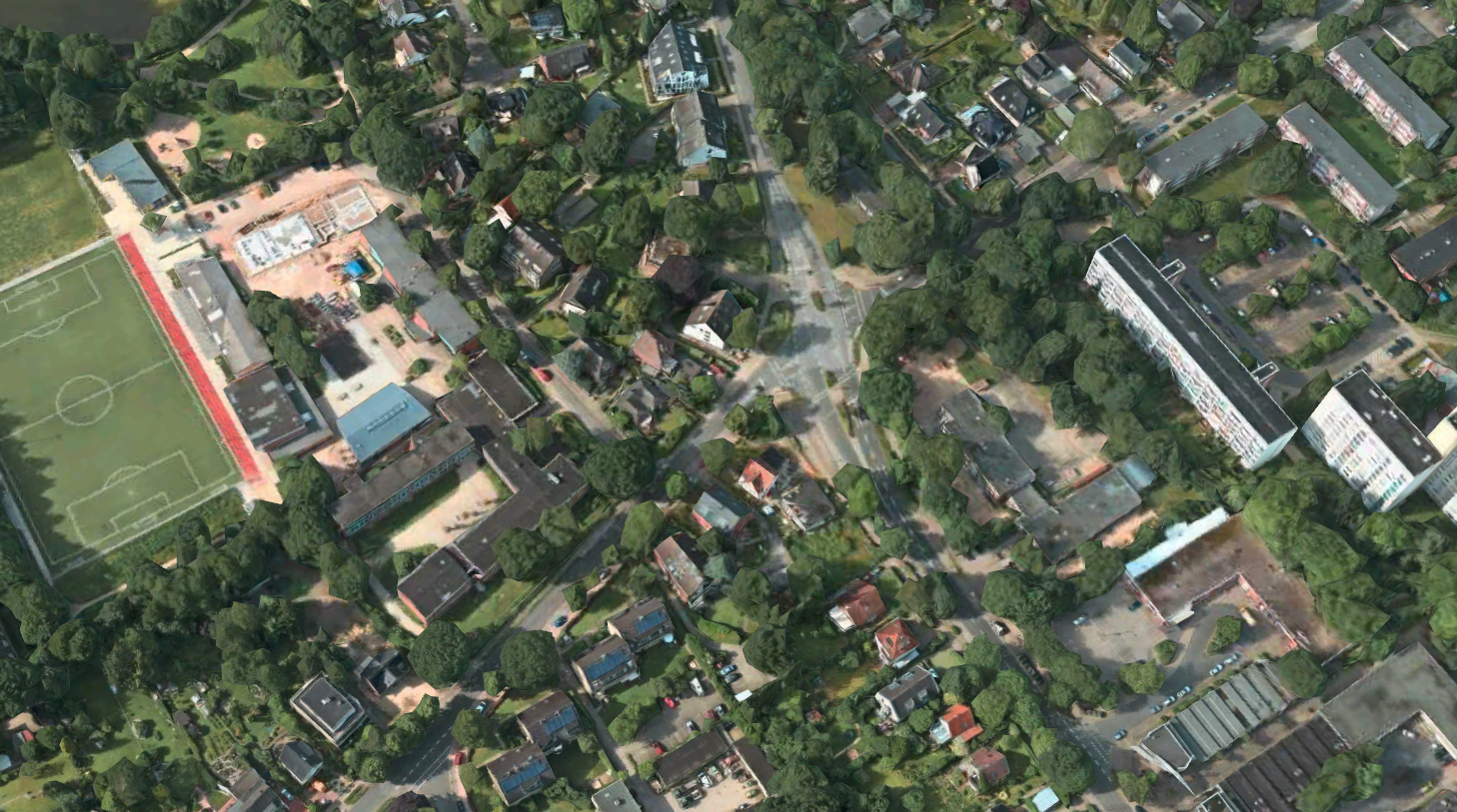 Satellitenbild der Kreuzung Neulandweg/Spitzbergenweg