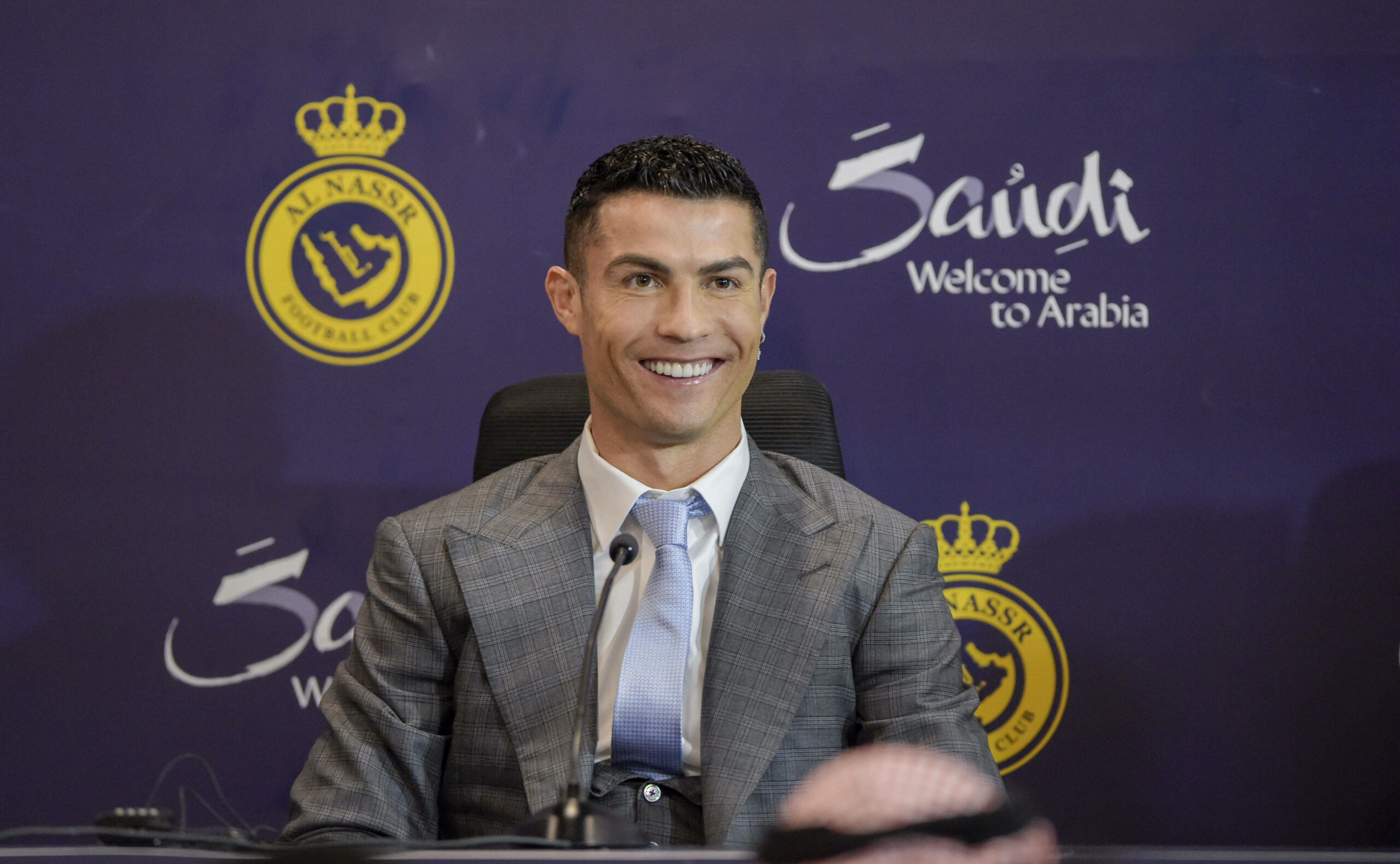 Cristiano Ronaldo bei der Vorstellung in Saudi-Arabien